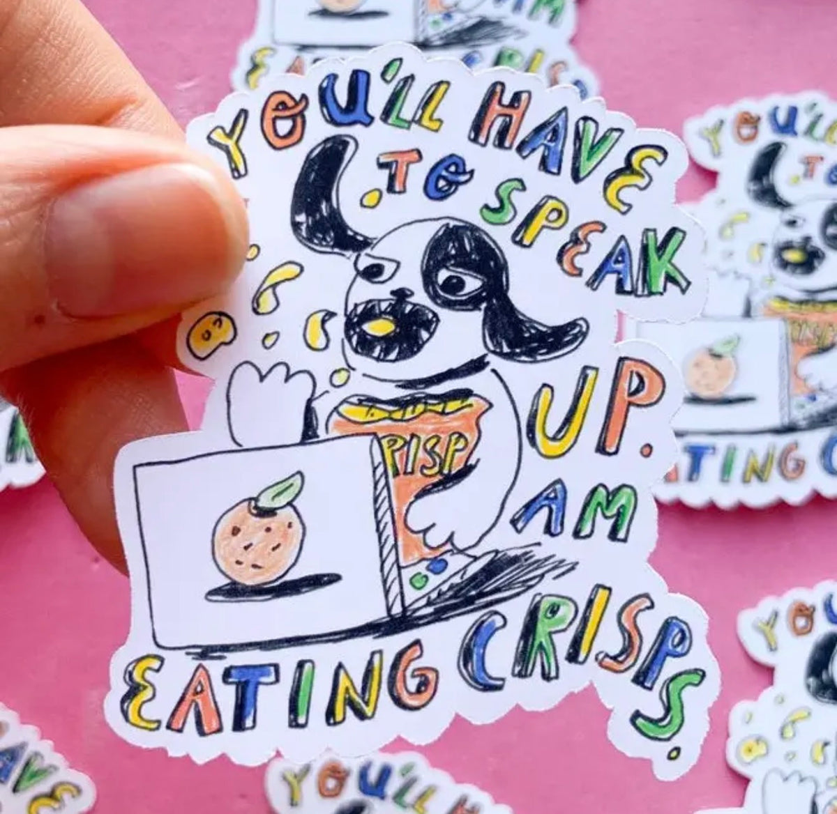 Crisps Matt Vinyl Sticker