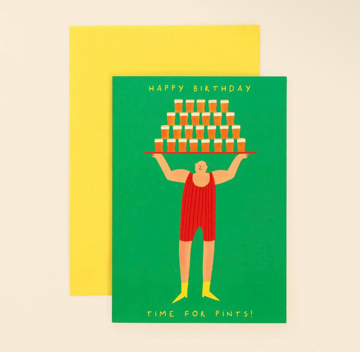 Pint Time Birthday Card
