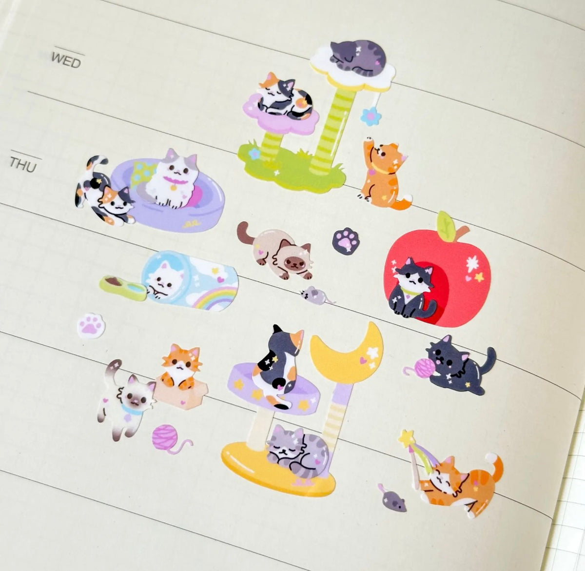 Diy Kitty Sticker Sheet