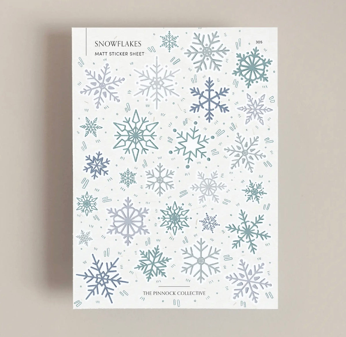 Christmas Snowflakes Sticker Sheet
