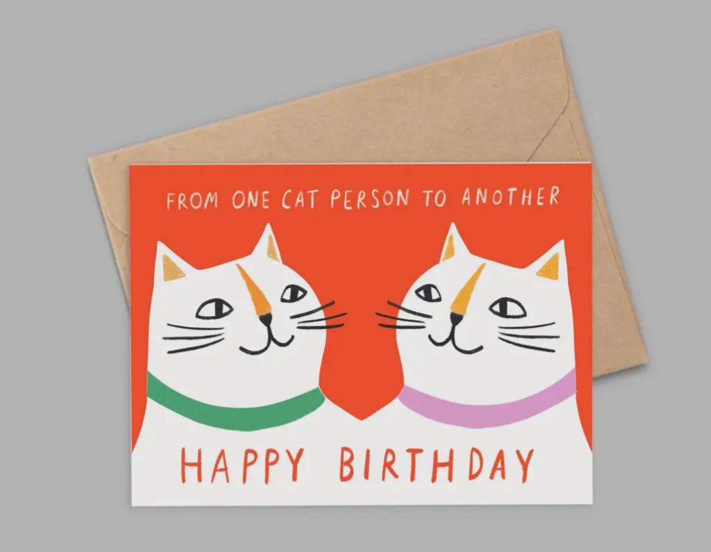 Cat Lover Birthday Card