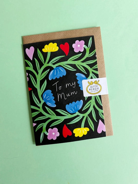 To My Mum Vine Print Card