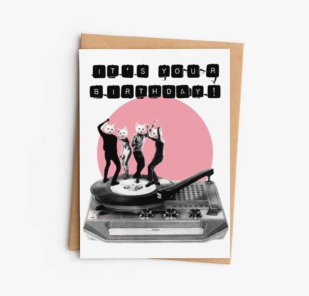 Dancing Cats Birthday Greeting Card