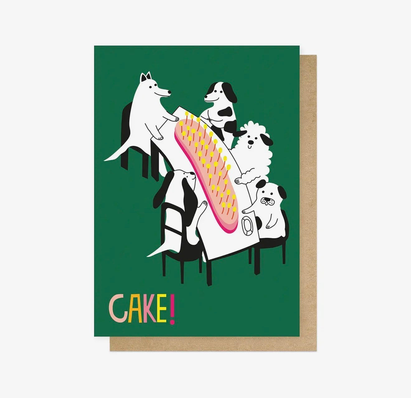 Cake Dog Party Card