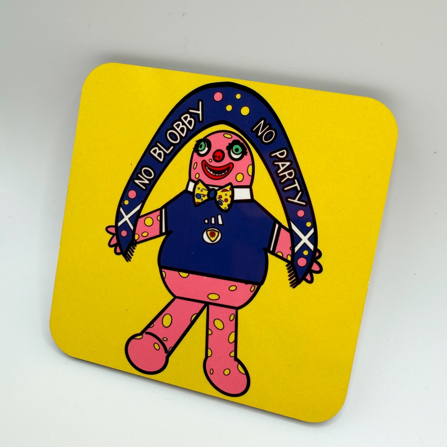 No Blobby No Party Coaster