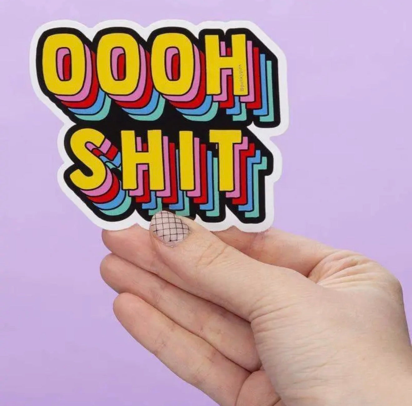 Oooh Shit Die Cut Vinyl Sticker