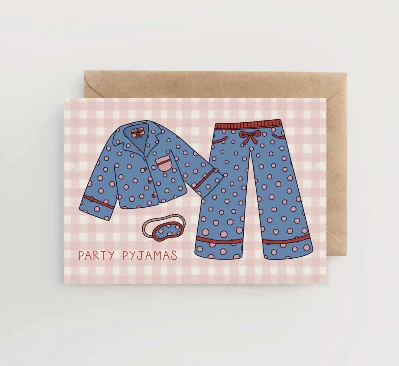 Party Pyjamas Greetings Card