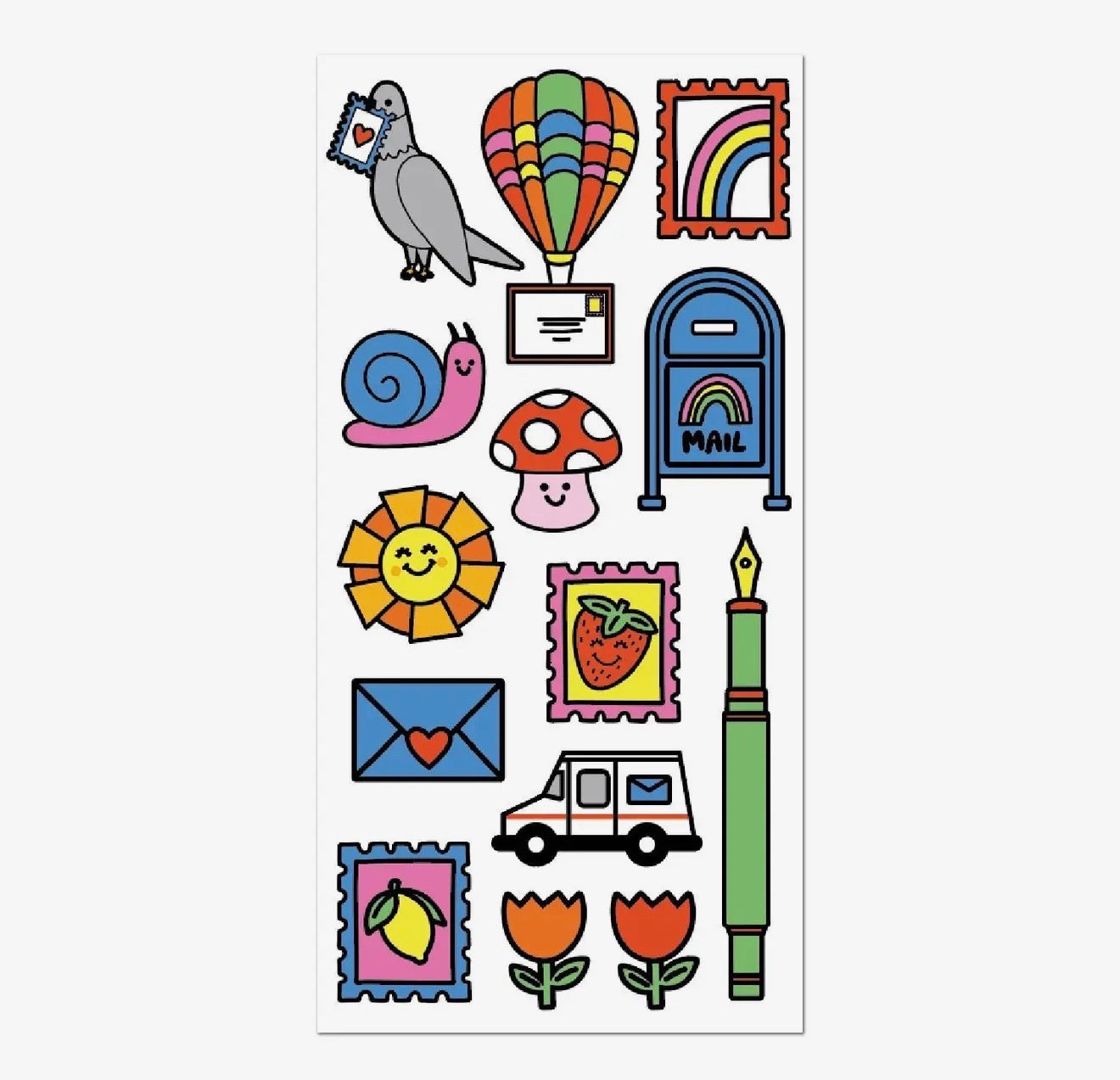 Snail Mail & Sunshine Sticker On the Roll