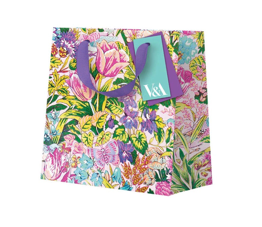 Neon Floral Tulip Small Gift Bag