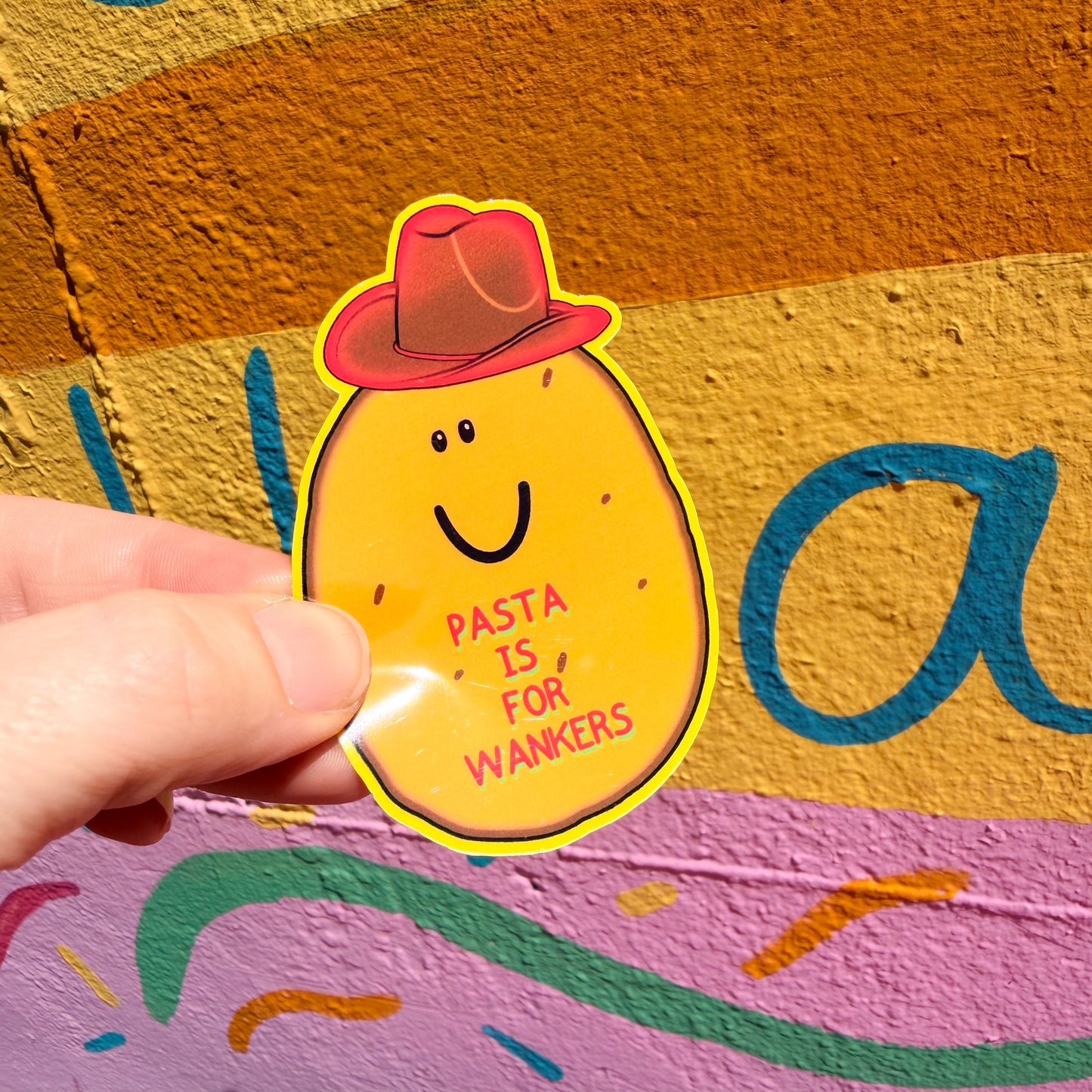 Potato Hates Pasta Sticker