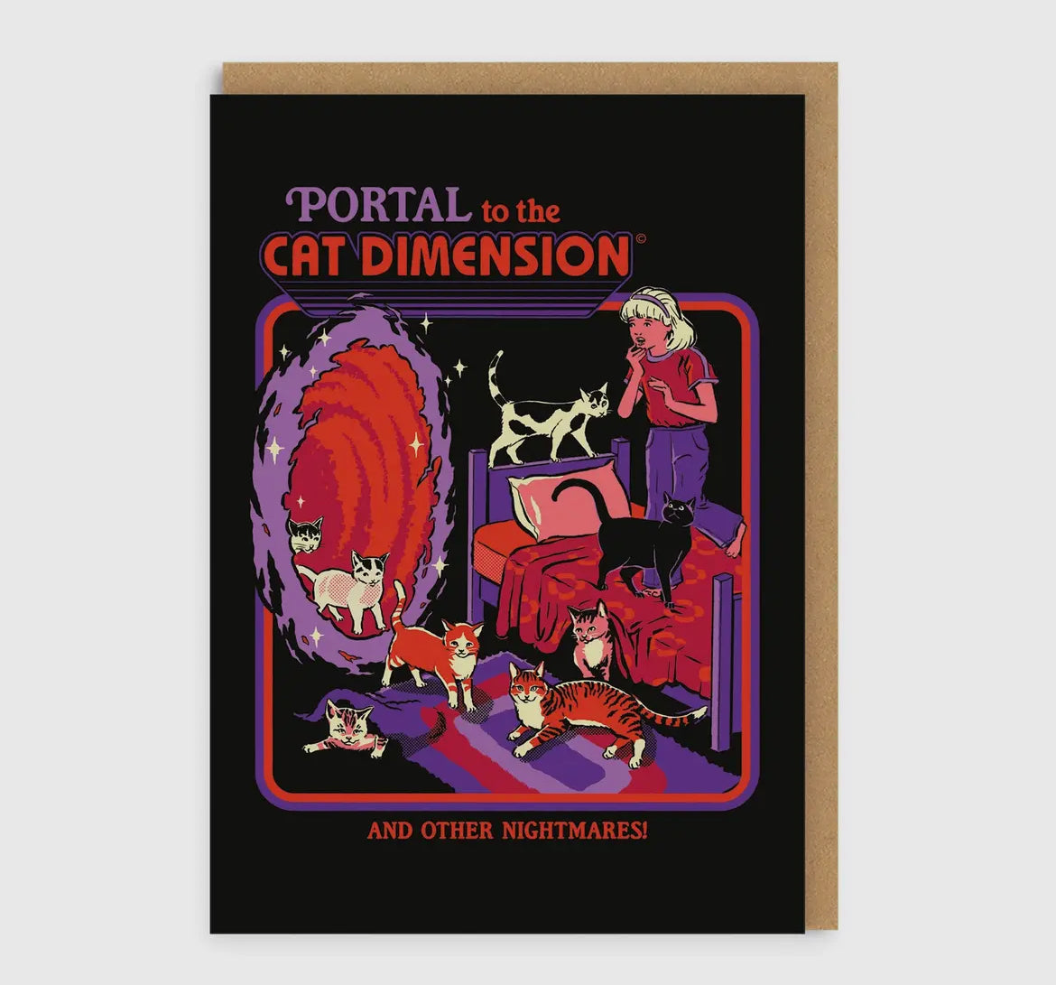 Cat Dimension Greeting Card