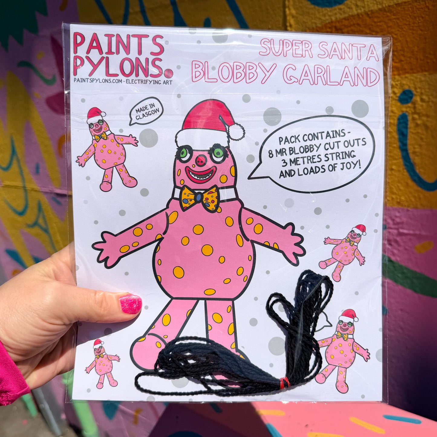 Blobby Christmas Garland