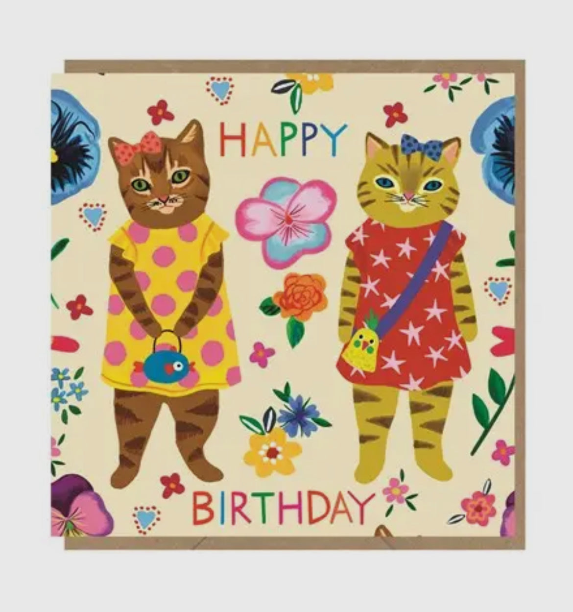 Kitsch Kittens Birthday Card