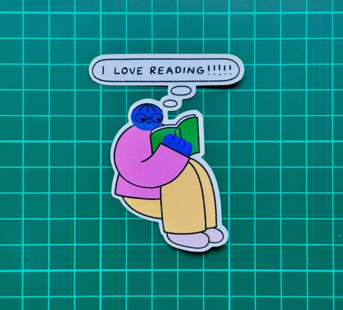 I Love Reading Sticker