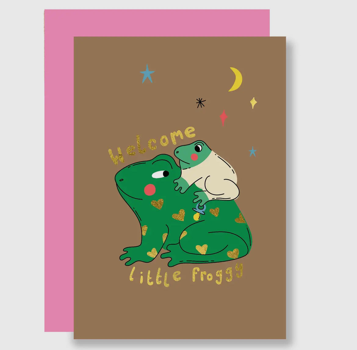 Little Froggy New Baby Card