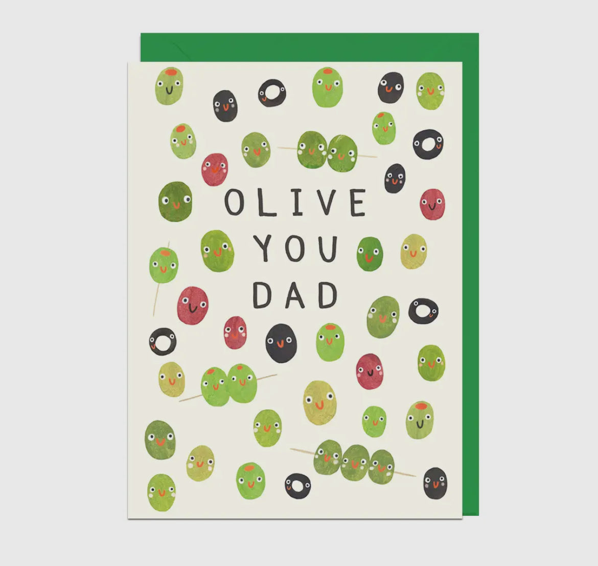 Olive You Dad Card