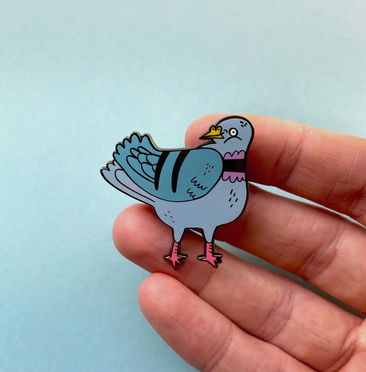Pretty Pigeon Enamel Pin