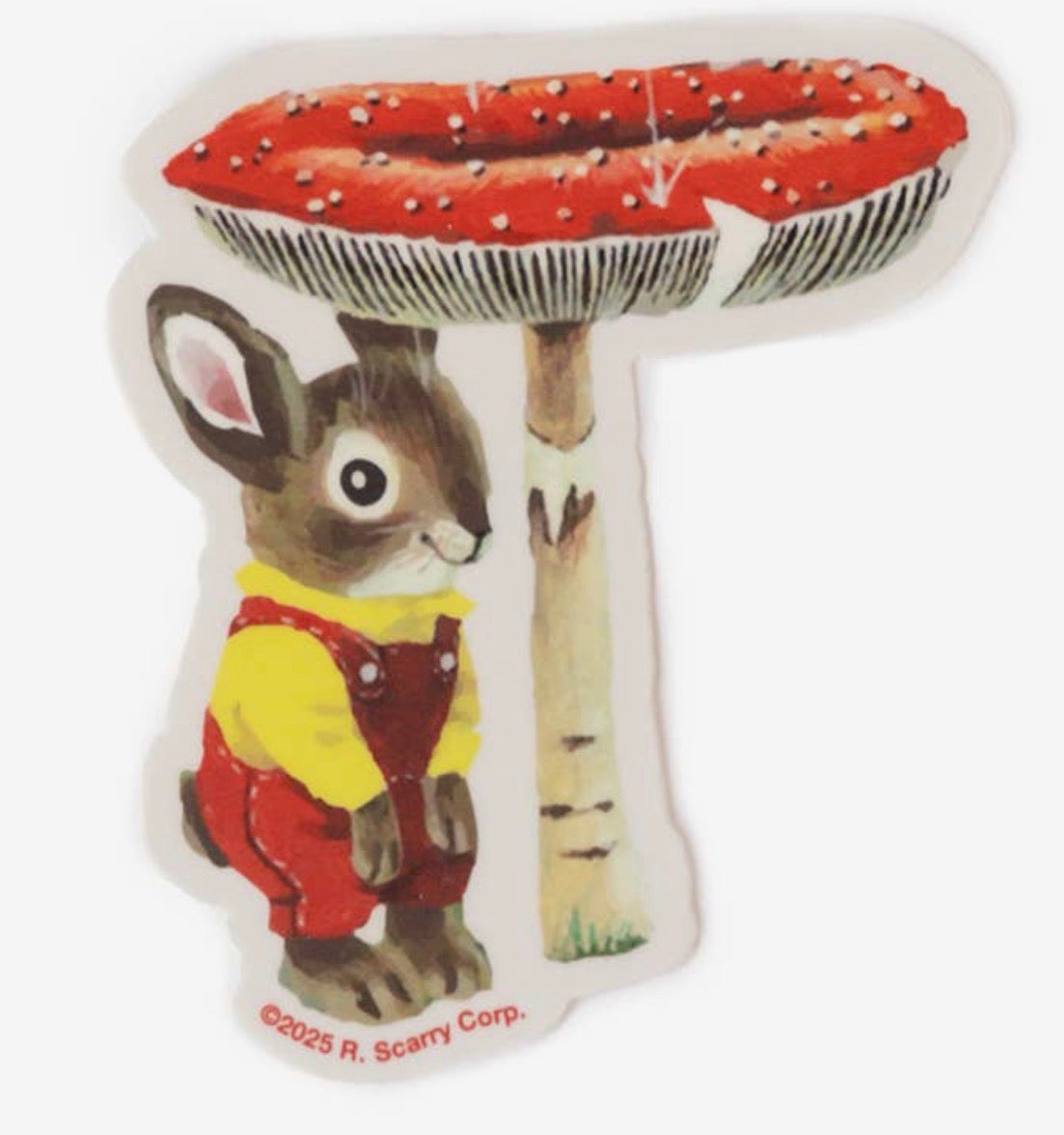 Nicholas Bunny Mushroom Sticker