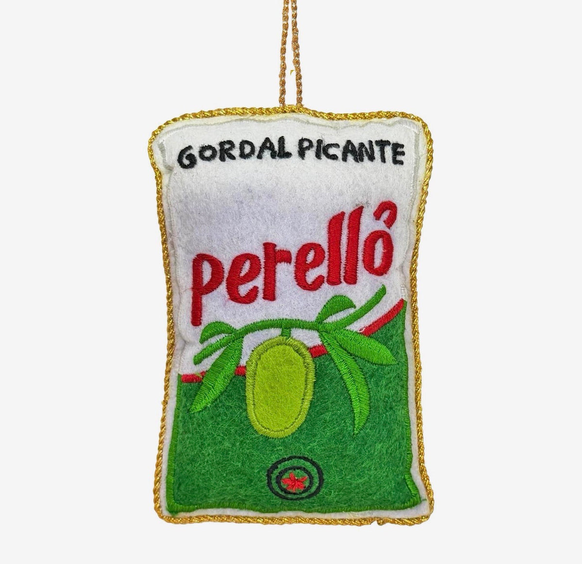 Perelló Olives Embroidered Decoration