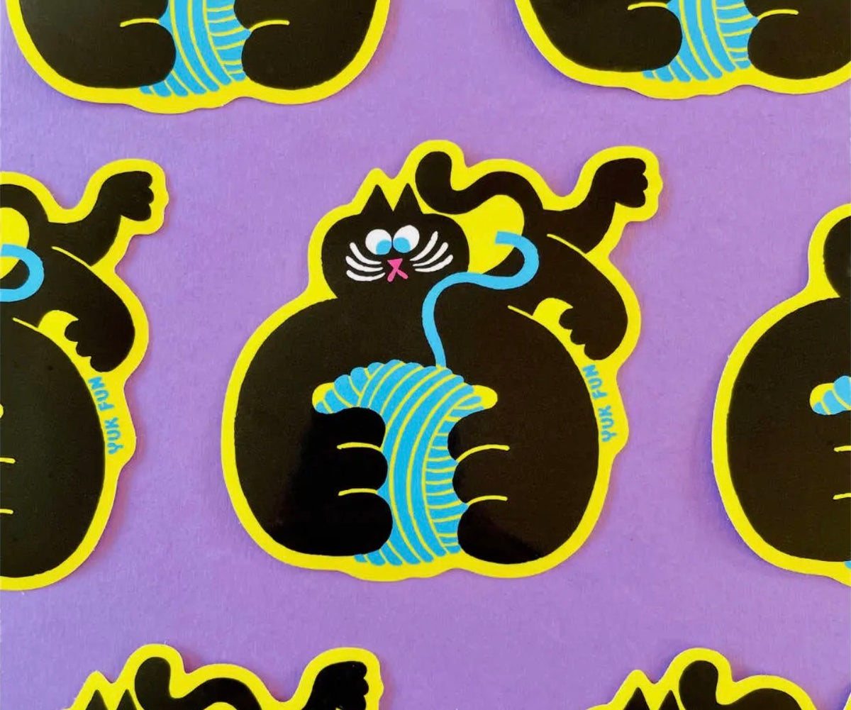 Cat Ball Sticker