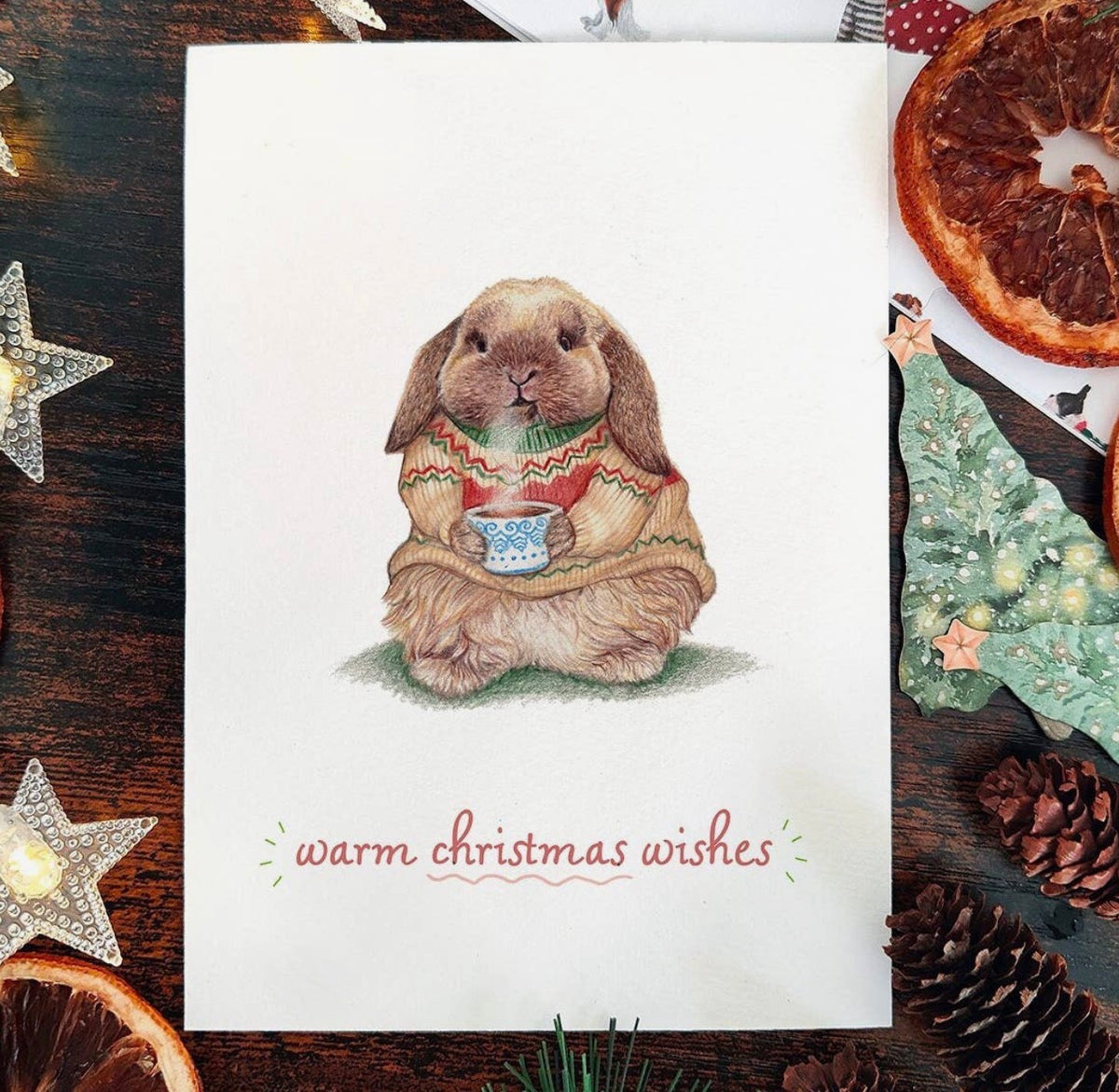 Bunny Christmas Card