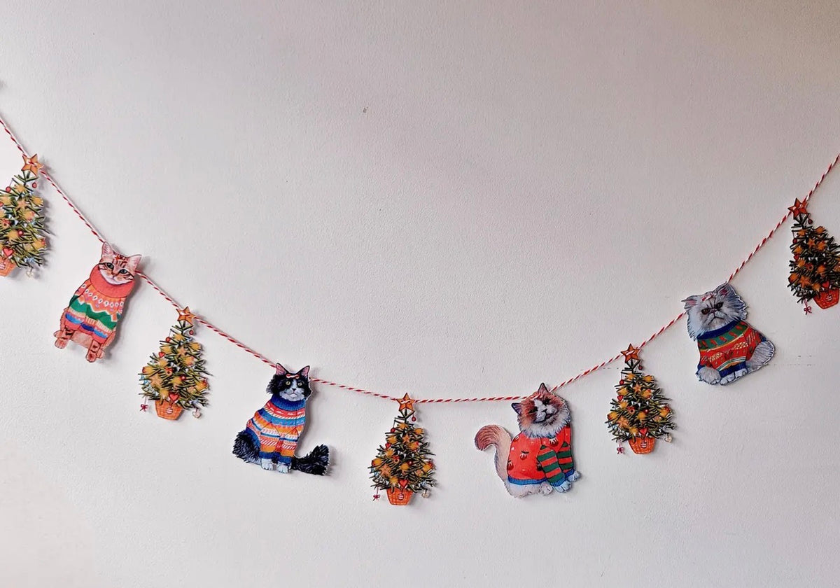 Christmas Cat Bunting