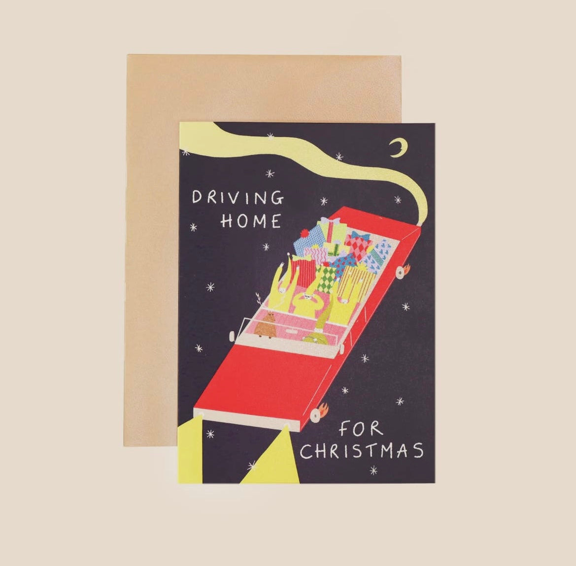 Driving Home Christmas Card