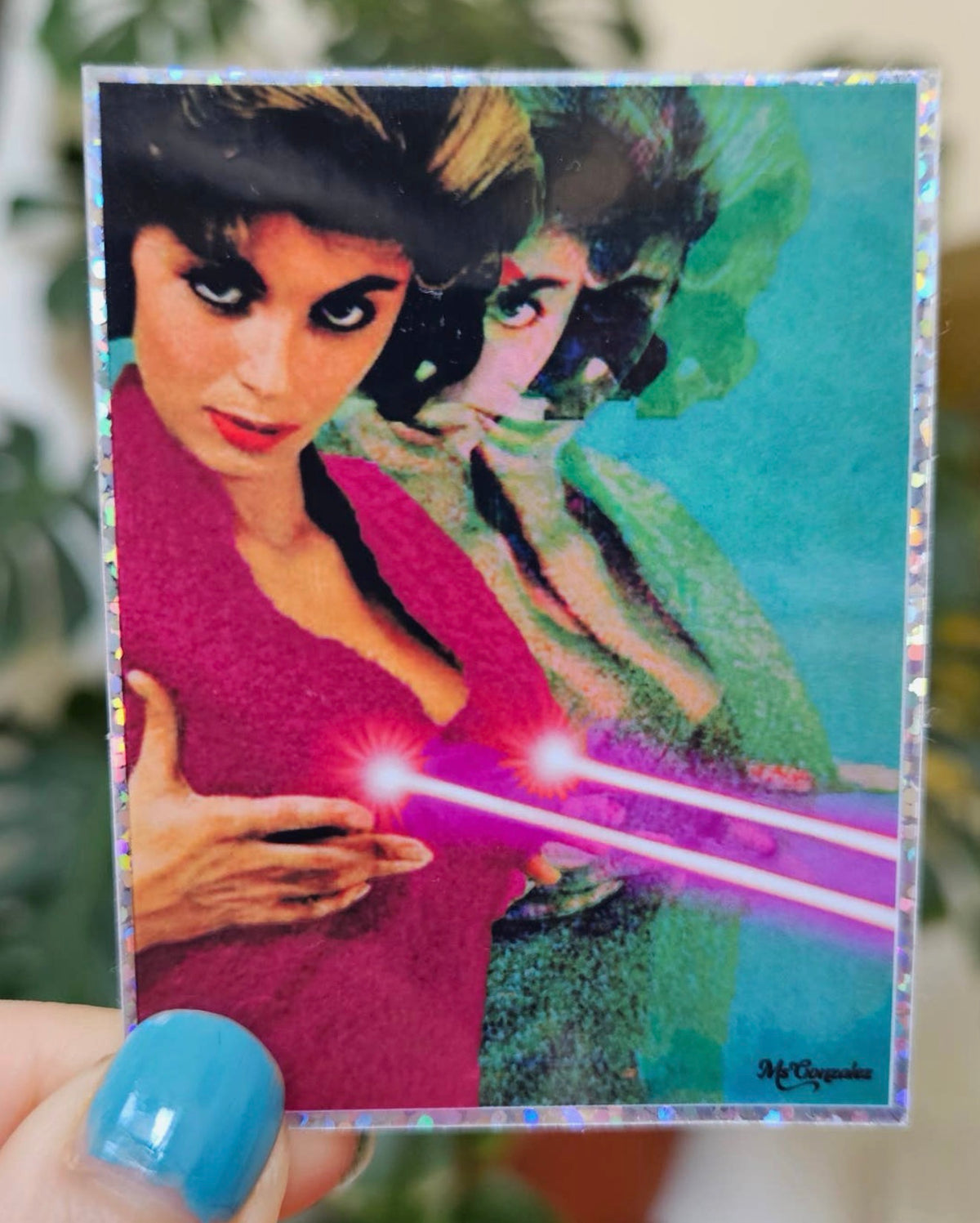Powerful Woman Glitter Sticker