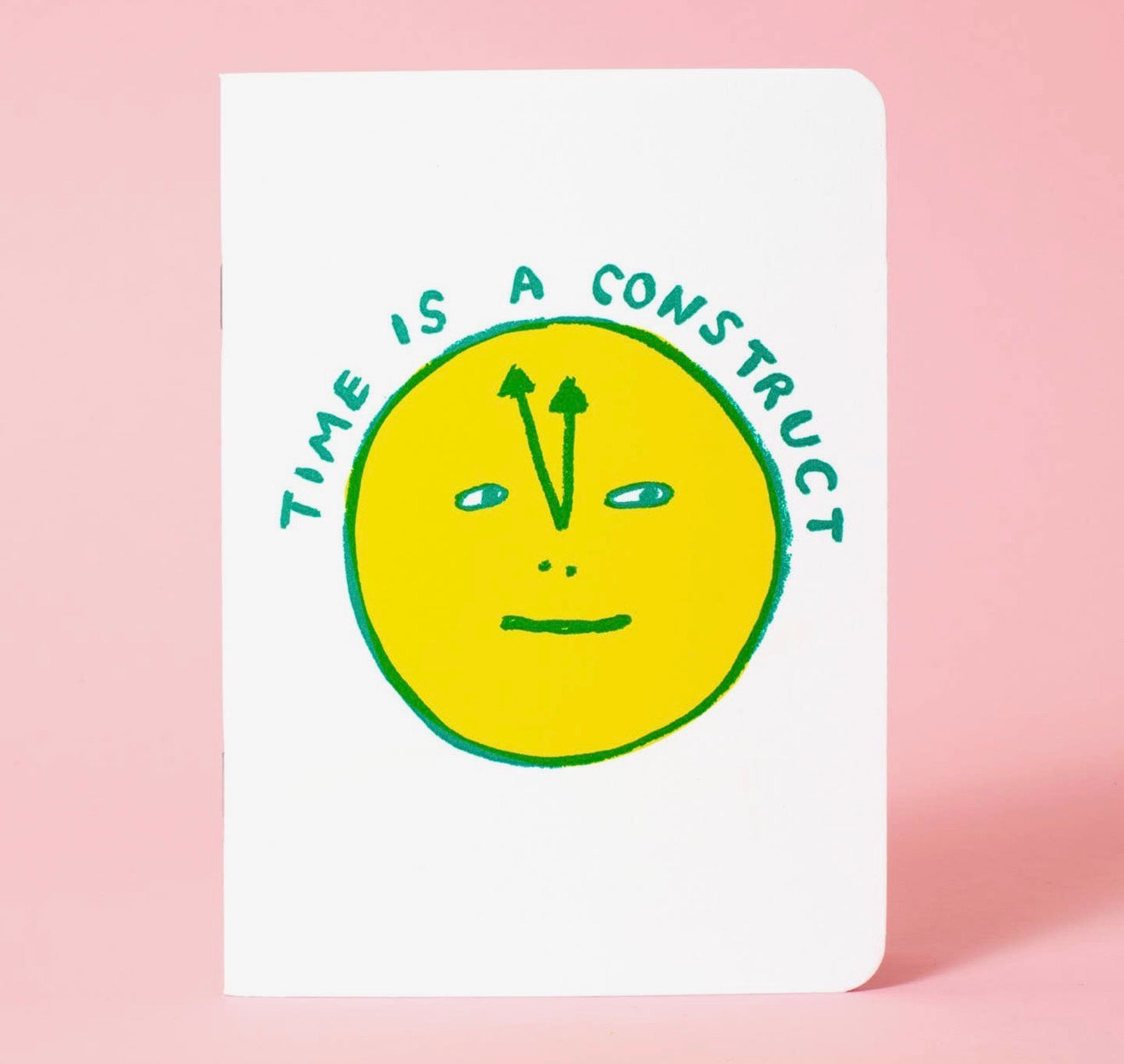 Time Is A Construct B6 Softcover Blank Notebook