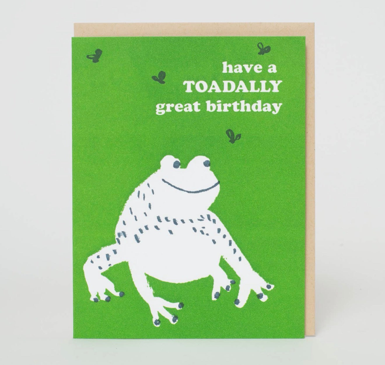 Toad Birthday Punny Letterpress Greeting Card