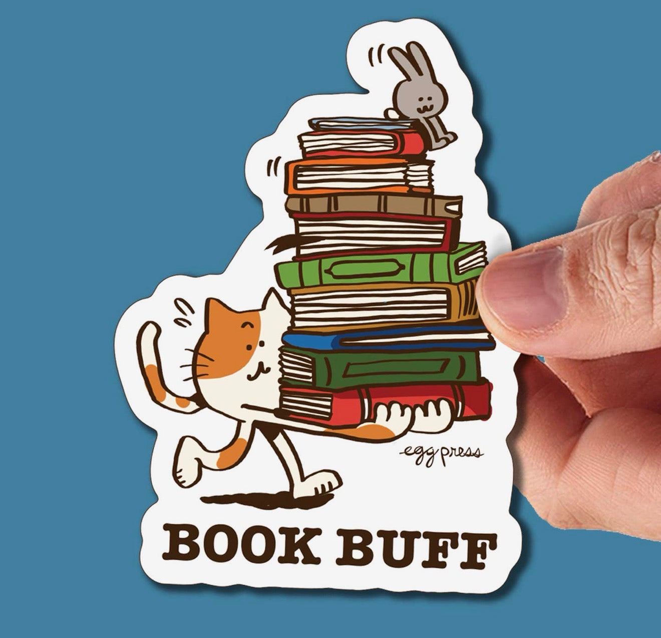Book Buff Vinyl Sticker