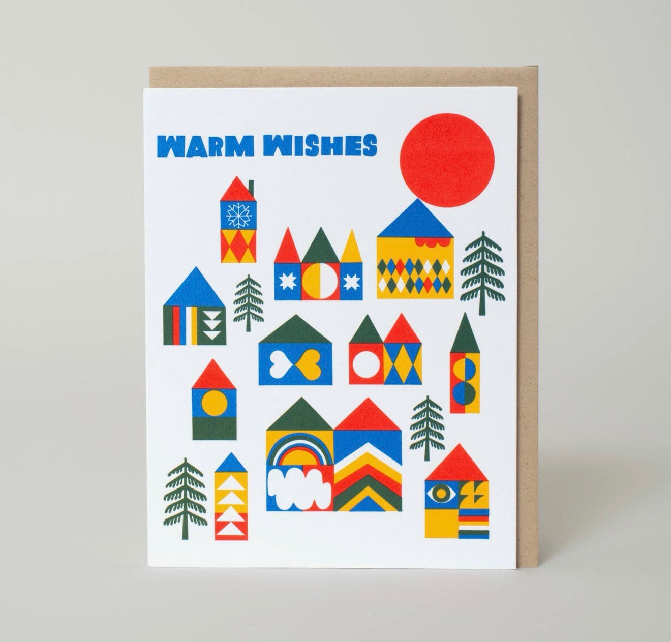 Holiday Wishes Village Card