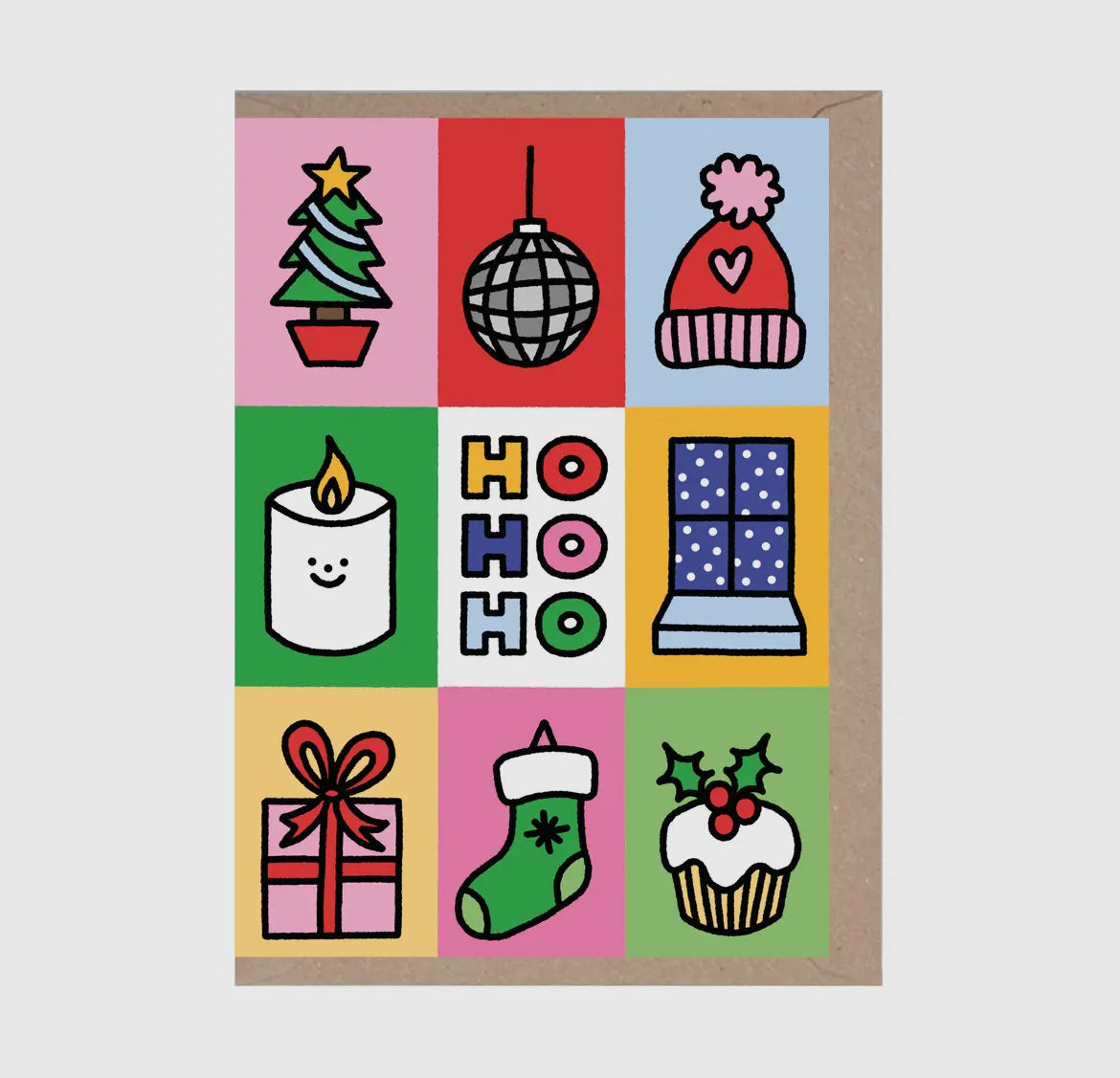 Ho Ho Ho Die Cut Card