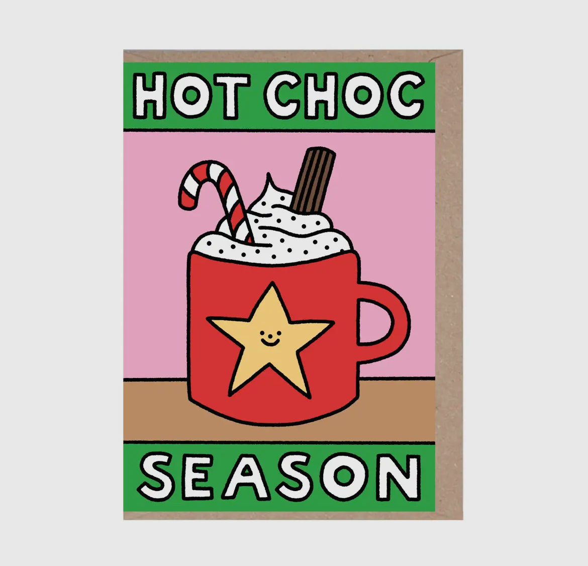 Hot Choc Season Christmas Card