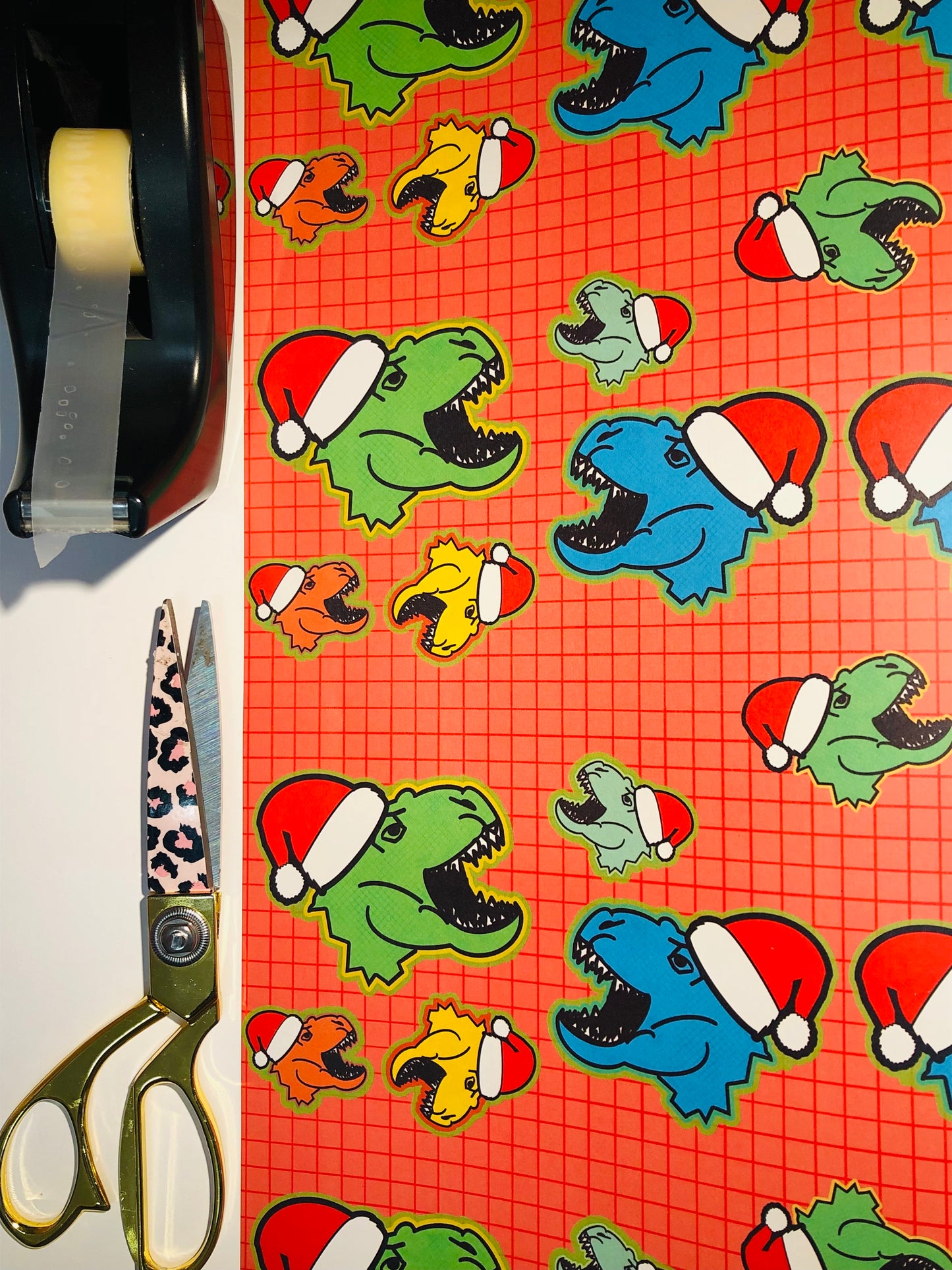 Christmas Dino Wrapping Paper