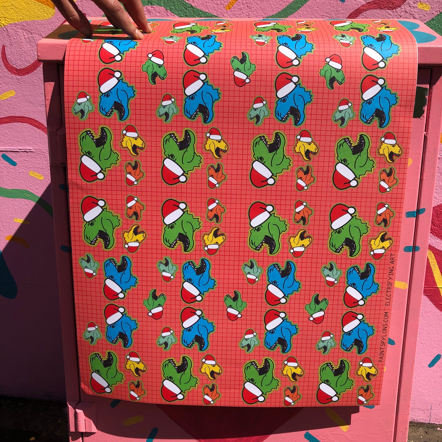 Christmas Dino Wrapping Paper