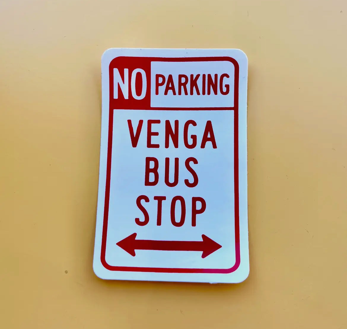 Venga Bus Stop Sticker