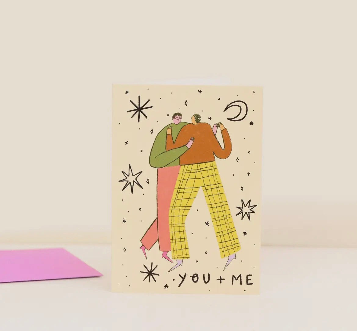 You and Me Man + Man Love Card