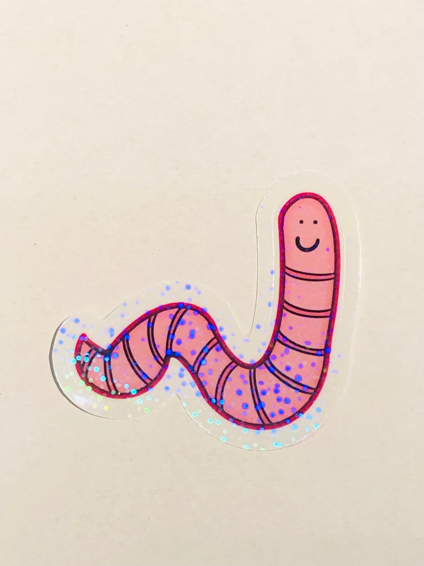 Cute Worm Sticker