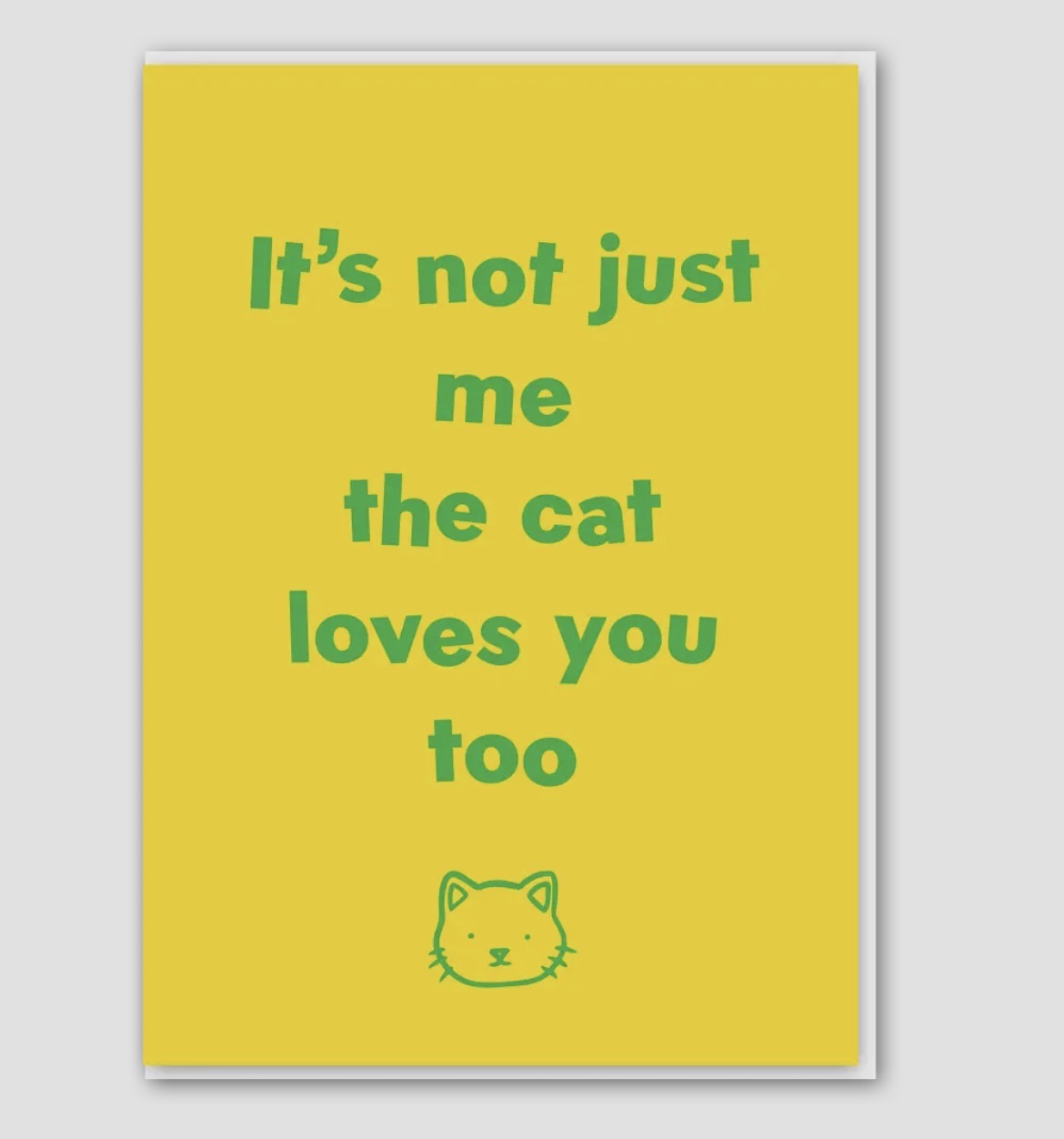 The Cat Loves You Too Card
