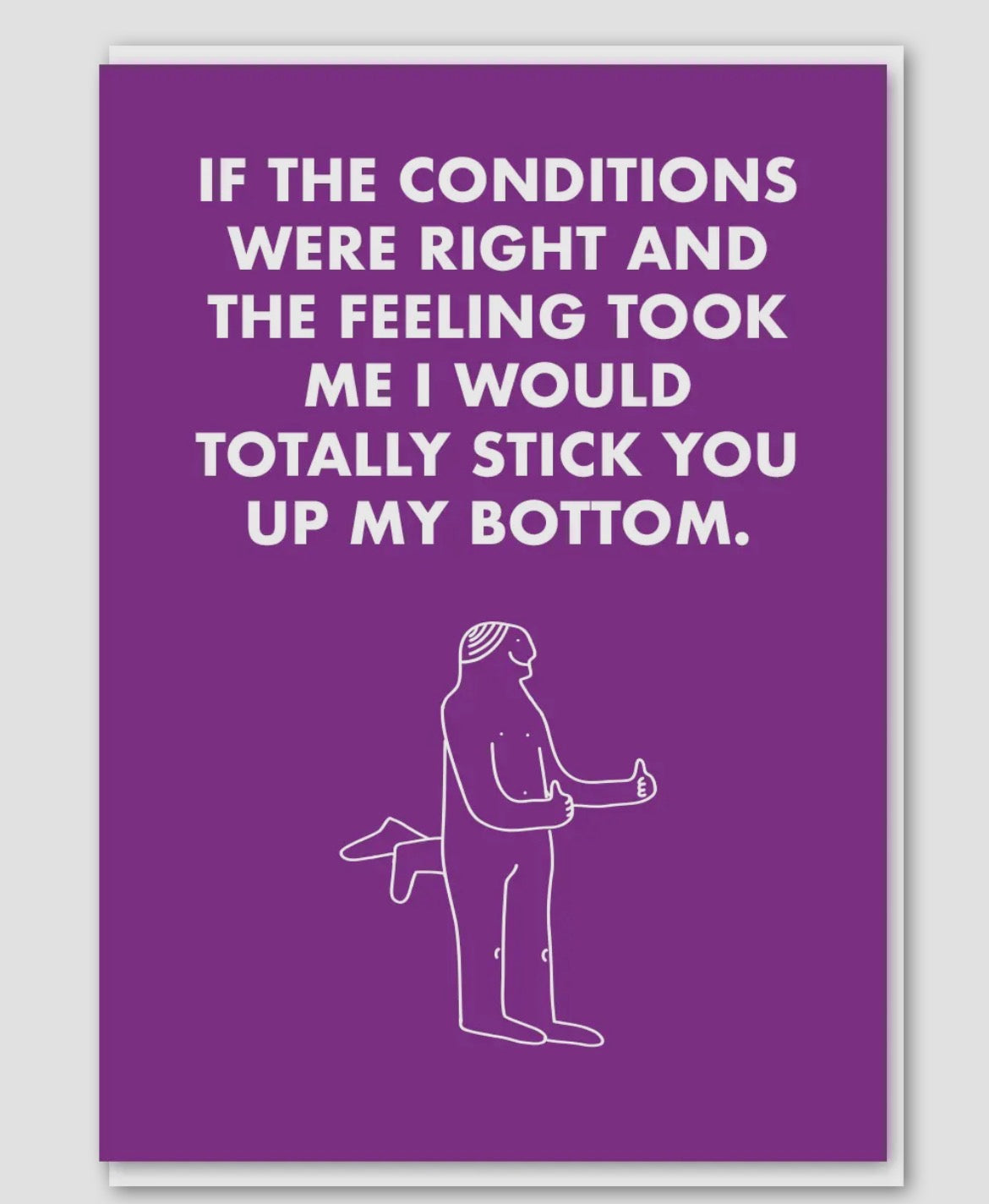 Stick You Up My Bottom Card