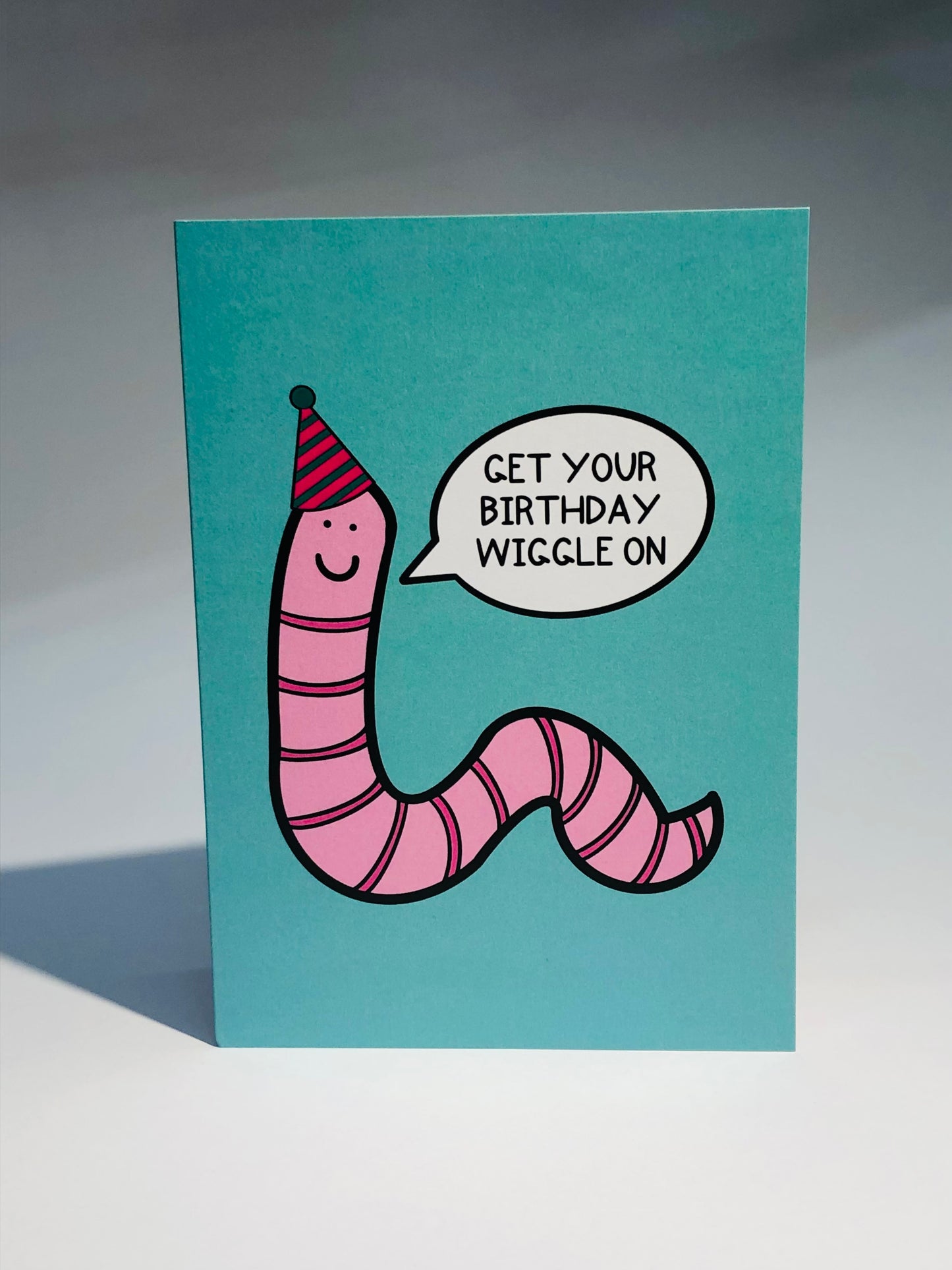 Birthday Wiggle Worm Card