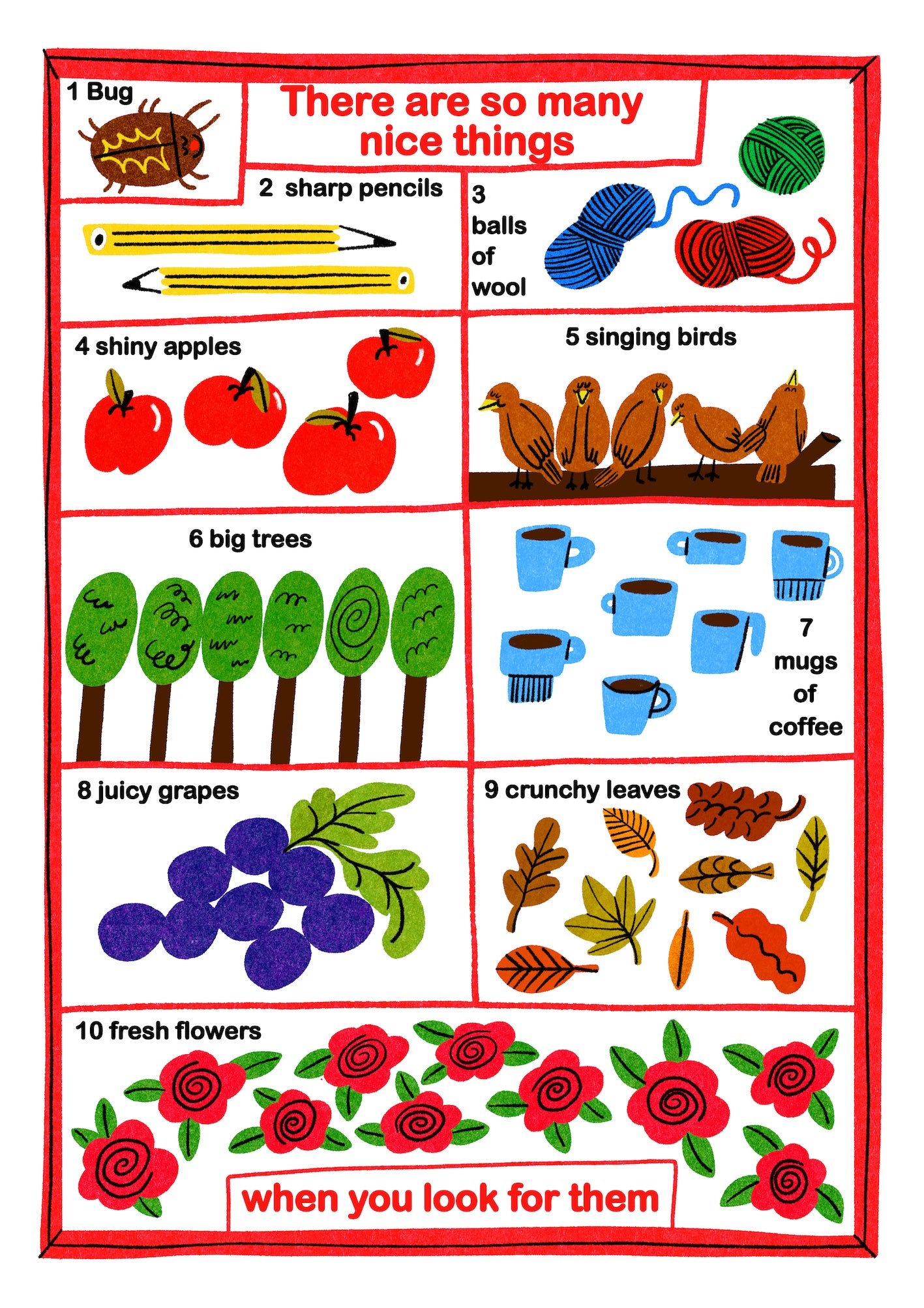 Nice Things A3 Print