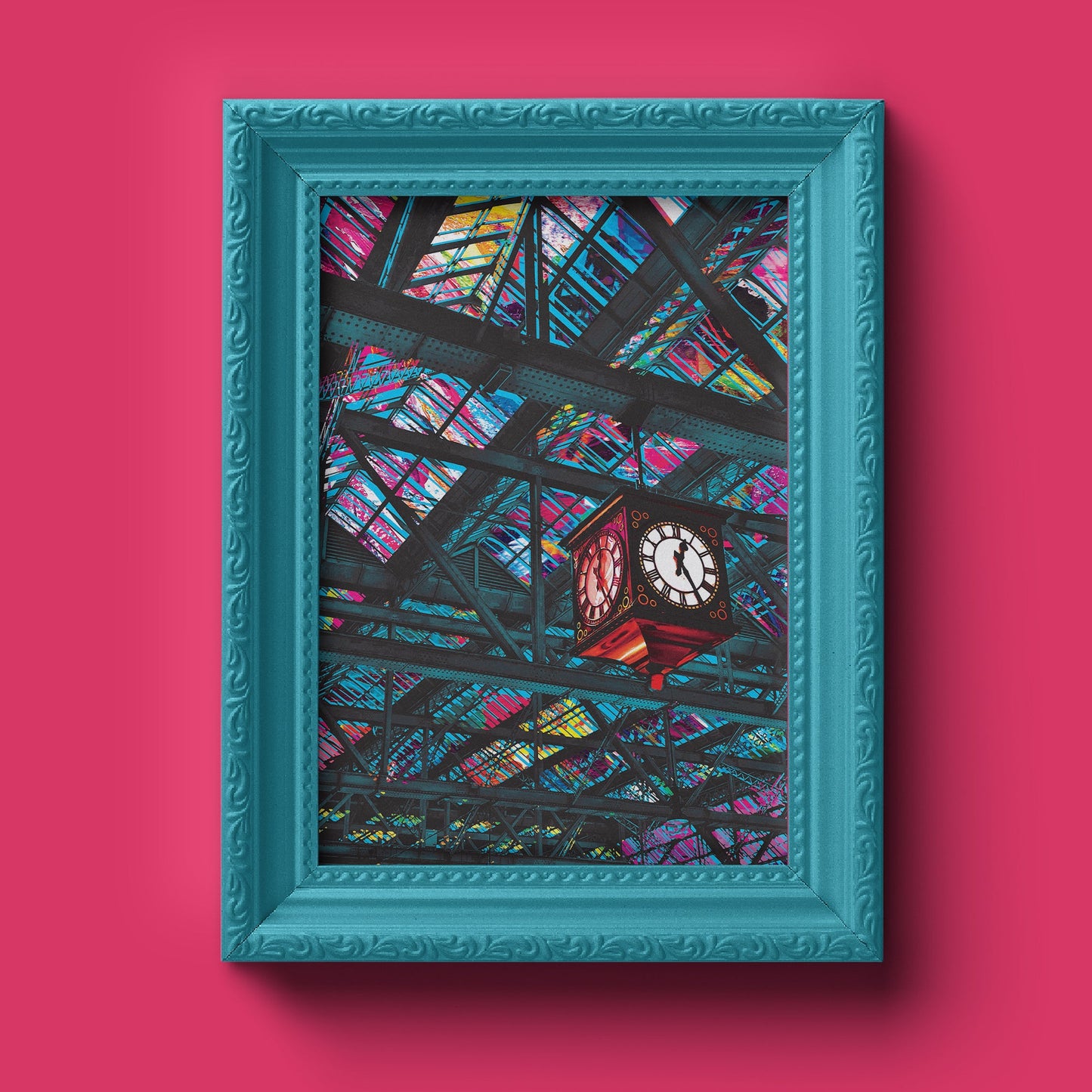 Central Station Clock Print