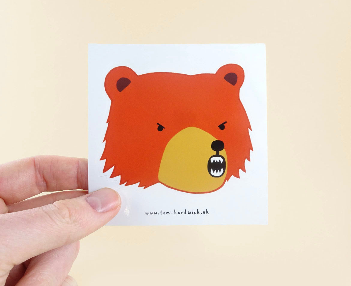Bear Kiss-Cut Vinyl Sticker