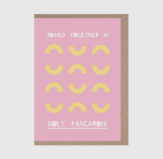 Holy Macaroni Greeting Card