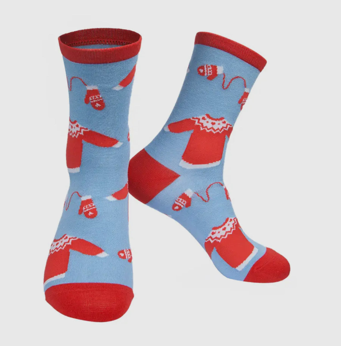 Womens Bamboo Christmas Jumper Ankle Sock