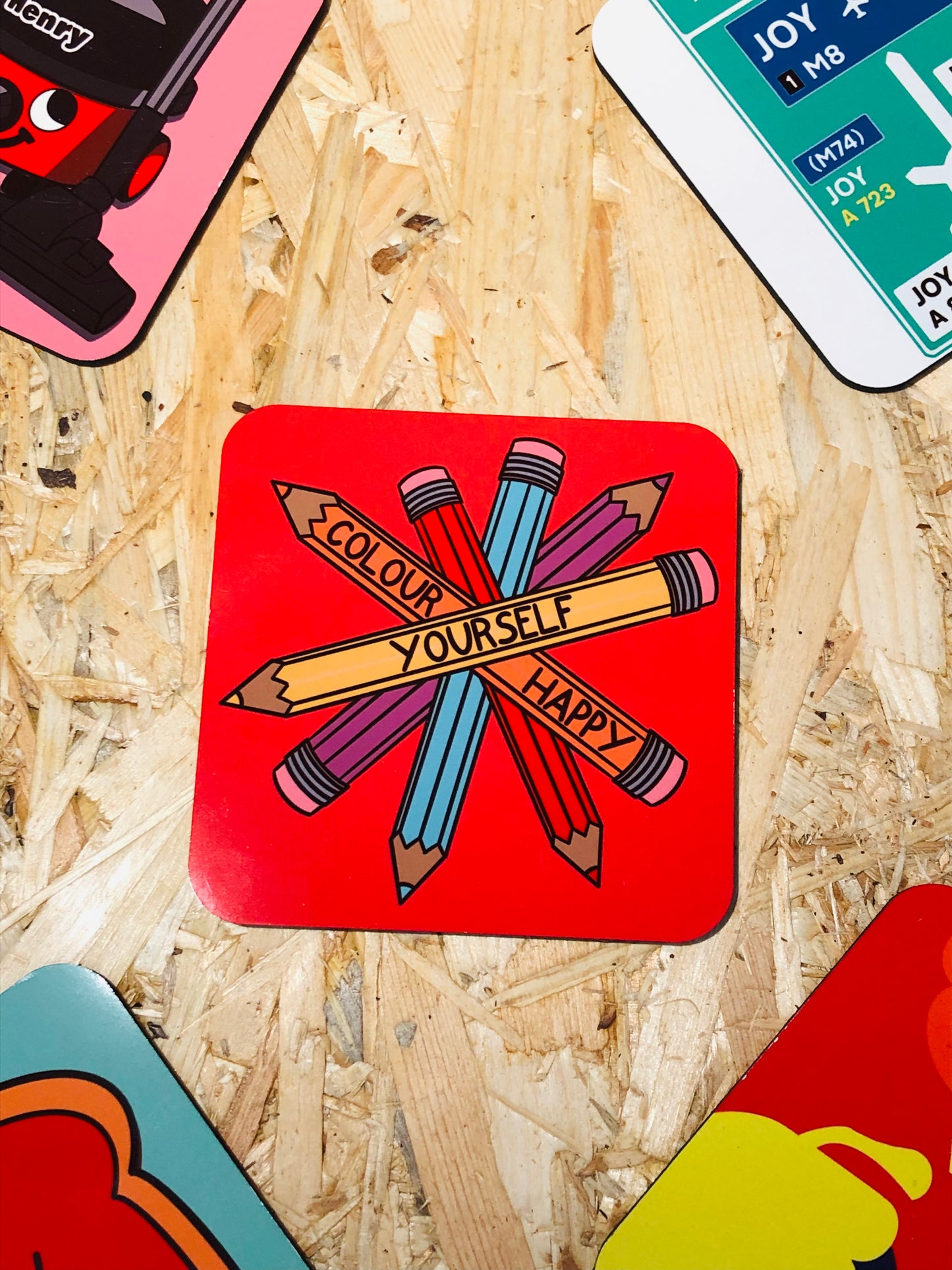Colour Yourself Happy Coaster