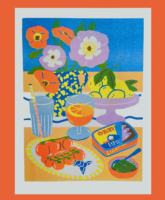 Still Life 3 A4 Riso Print