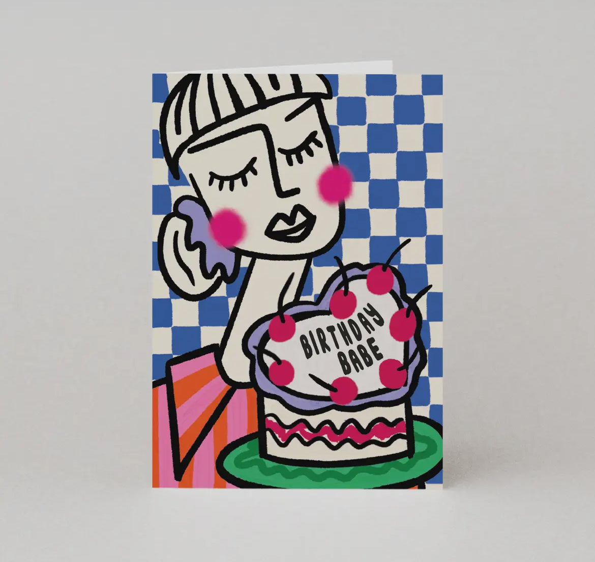 Birthday Babe Greeting Card